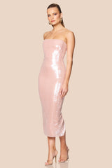 Nookie Siren Midi Dress - Pink