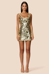 Nookie Seraphine Mini Dress - Gold