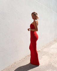Power Mesh Maxi Skirt - Chilli