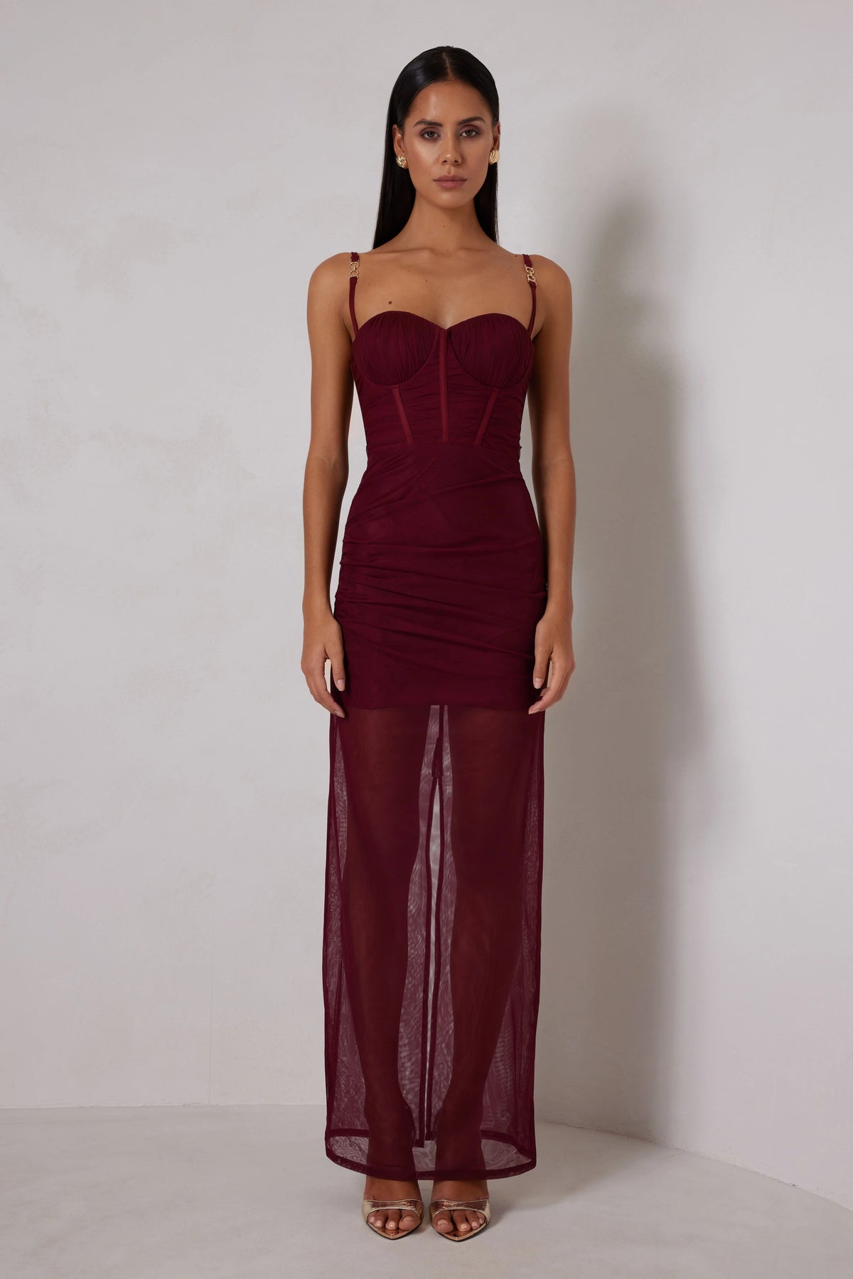 Alicia Dress - Wine