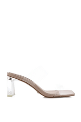 Xenia Heels - Nude Patent