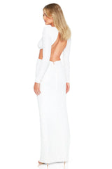 Nookie Sequin Jewel Gown - White
