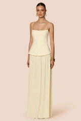 Nookie Darling Maxi Dress - Lemon