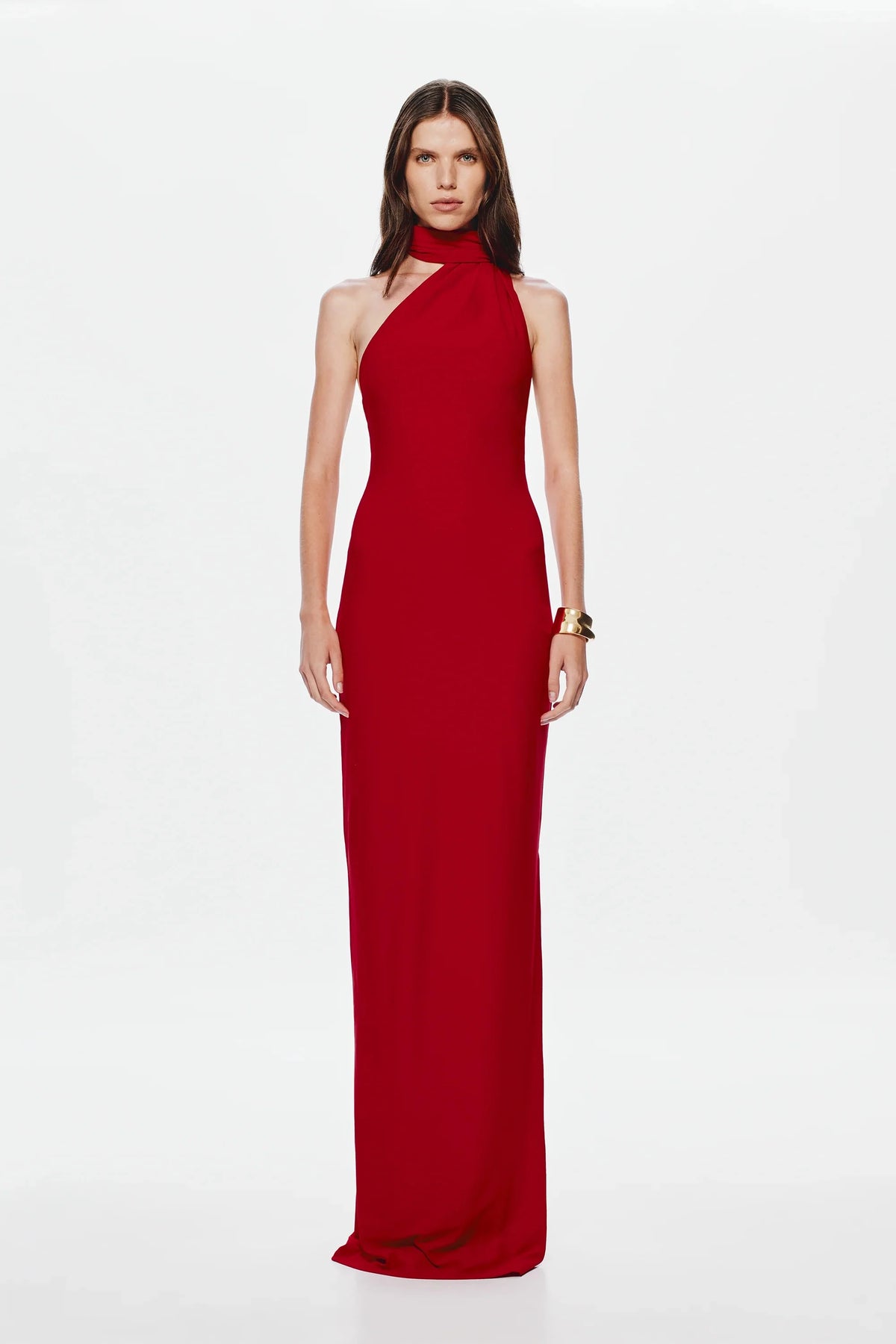 Misha Nicolette Jersey Maxi Dress - Cherry