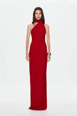 Misha Nicolette Jersey Maxi Dress - Cherry