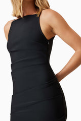 Rose Midi Dress - Black
