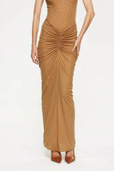 Pilar Maxi Skirt - Dark Skin
