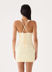 Carmellae Mini Dress - Yellow