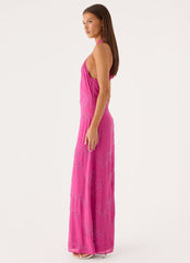Cliffs Edge Maxi Dress - Berry Kiss