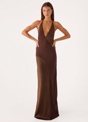 Ellopez Maxi Dress - Chocolate