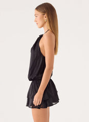 Parade Halter Mini Dress - Black