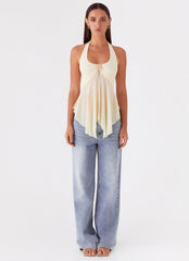 Sunbeam Mesh Top - Yellow