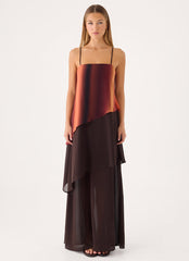 Ruesella Maxi Dress - Brown