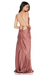 Nookie Entice Drape Gown - Mocha