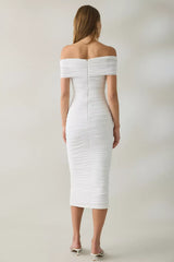 Priah Midi Dress - Ivory