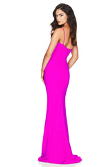Nookie Jasmine One Shoulder Gown - Electric Pink