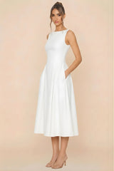 Muse Midi Dress - White