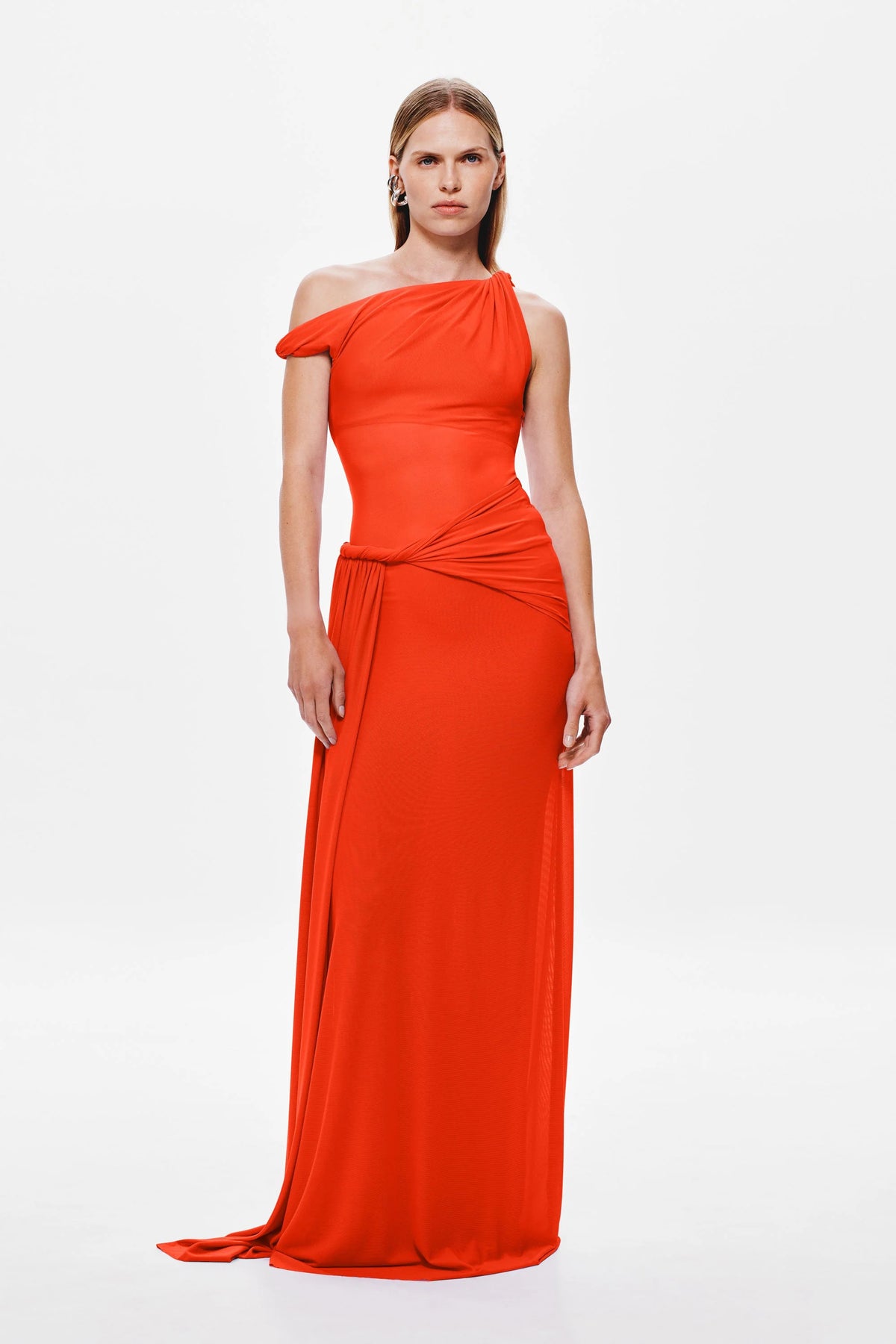 Sisal Mesh Maxi Dress - Chilli