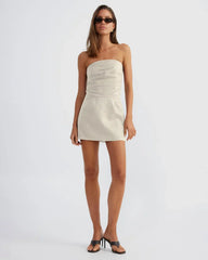 Romi Linen Dress - Natural