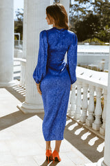 Roxy Midi Dress - Royal Blue