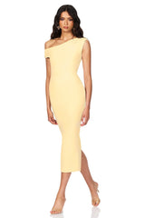 Nookie Natalia Midi Dress - Lemon