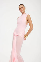 Roza Maxi Dress - Petal Pink