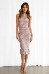 Selena Midi Dress - Mauve