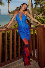 Primrose Maxi Dress - Blue Hibiscus