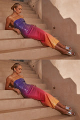 Malibu Midi Dress - Sunset