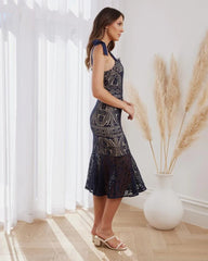Reneylla Dress - Navy