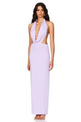 Nookie Olivia Drape Dress - Lilac
