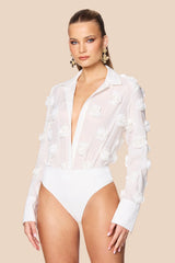 Nookie Roselie Bodysuit - White
