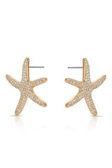 Pavè Starfish Earrings
