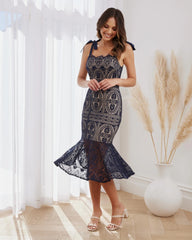 Reneylla Dress - Navy