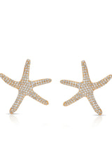 Pavè Starfish Earrings